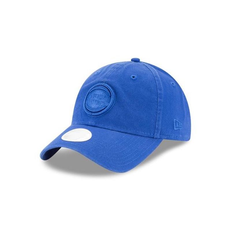 DETROIT PISTONS RETRO CLASSIC PRIMARY LOGO WOOL SNAPBACK HAT (EGGSHELL/  ROYAL BLUE)